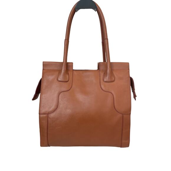 SEE BY CHLOE Cognac Leather Tote with Original Star Charm EUC - Picture 5 of 12